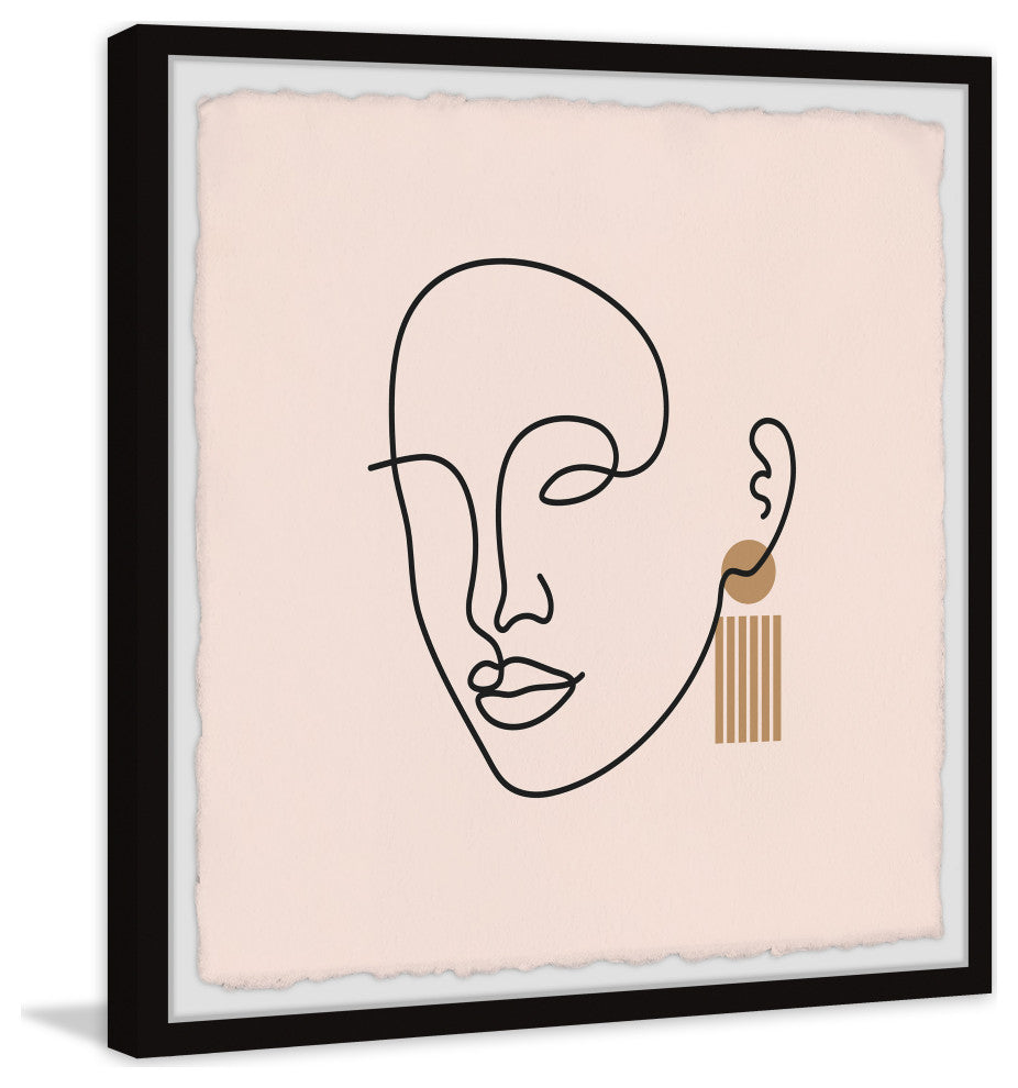"I Am Nobody" Framed Painting Print, 24x24