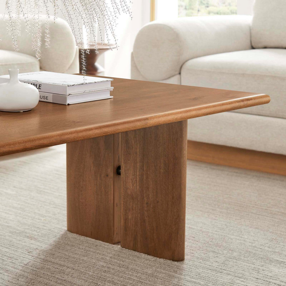 Amistad Wood Coffee Table - Walnut