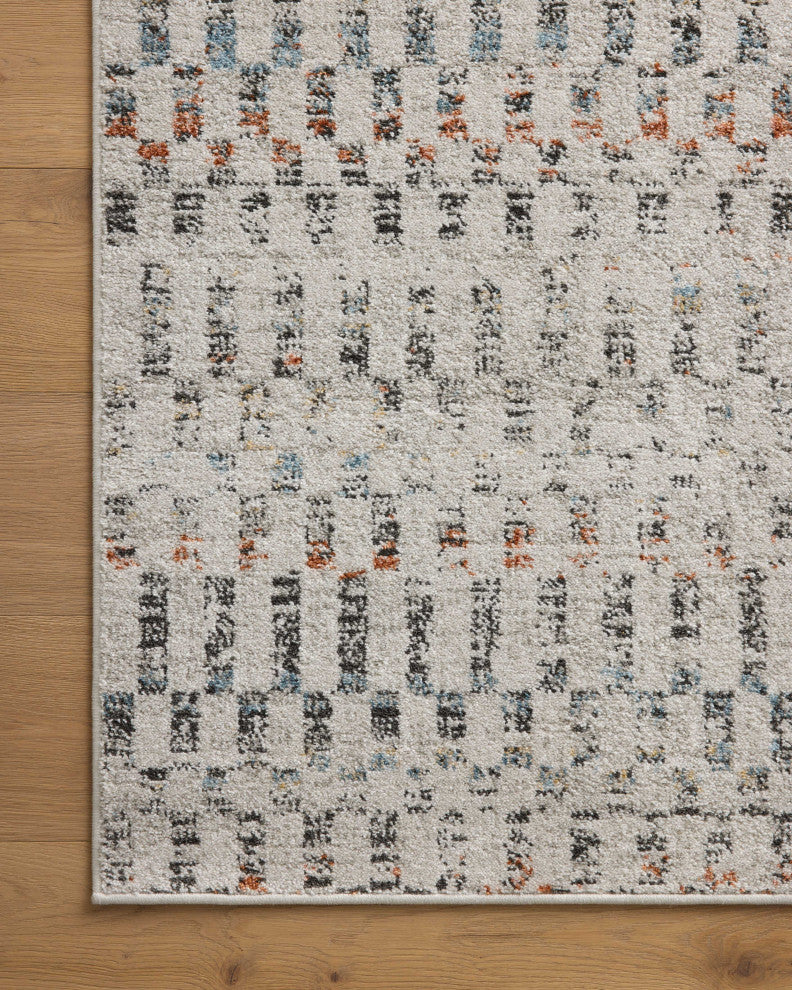 Loloi II Kamala Grey / Multi 18" x 18" Sample Rug