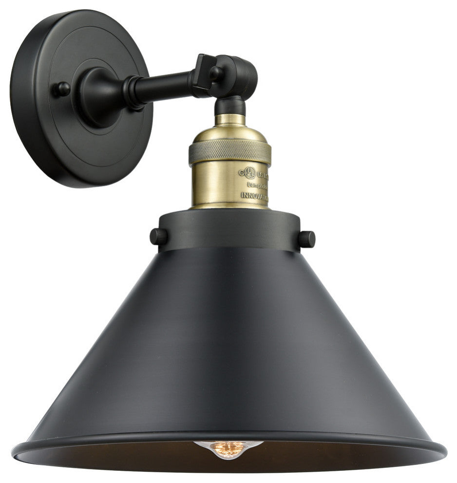 Innovations Briarcliff 1-Light Sconce Black Antique Brass