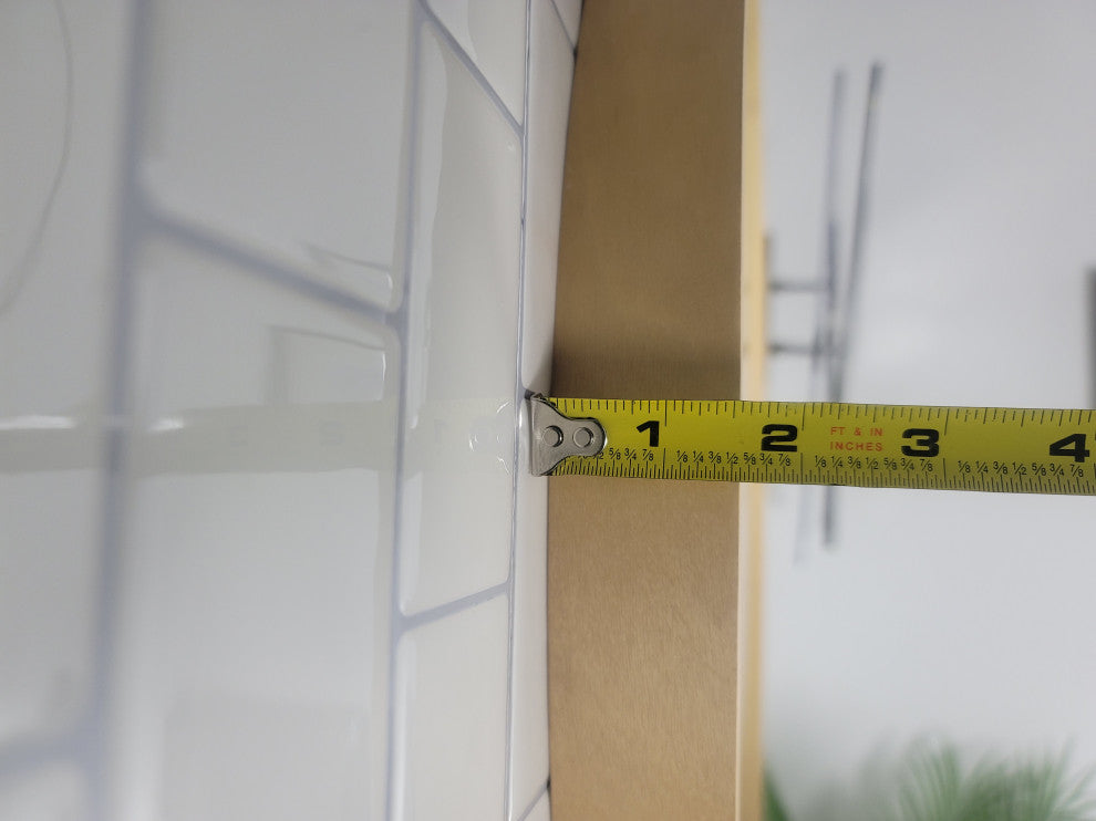 Thompson 24 in. x 24 in. Round Solid Wood Framed Wall Mirror in Natural Wood