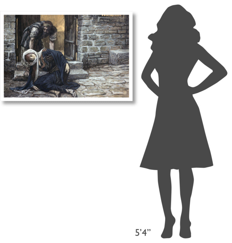 "Levite Findeth His Dead Wife" Digital Paper Print by James Tissot, 38"x26"