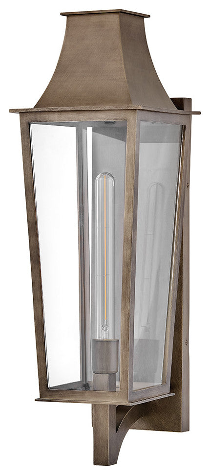 Hinkley Georgetown Large Wall Mount Lantern, Burnished Bronze