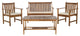 Safavieh Burbank 4-Piece Indoor-Outdoor Living Set