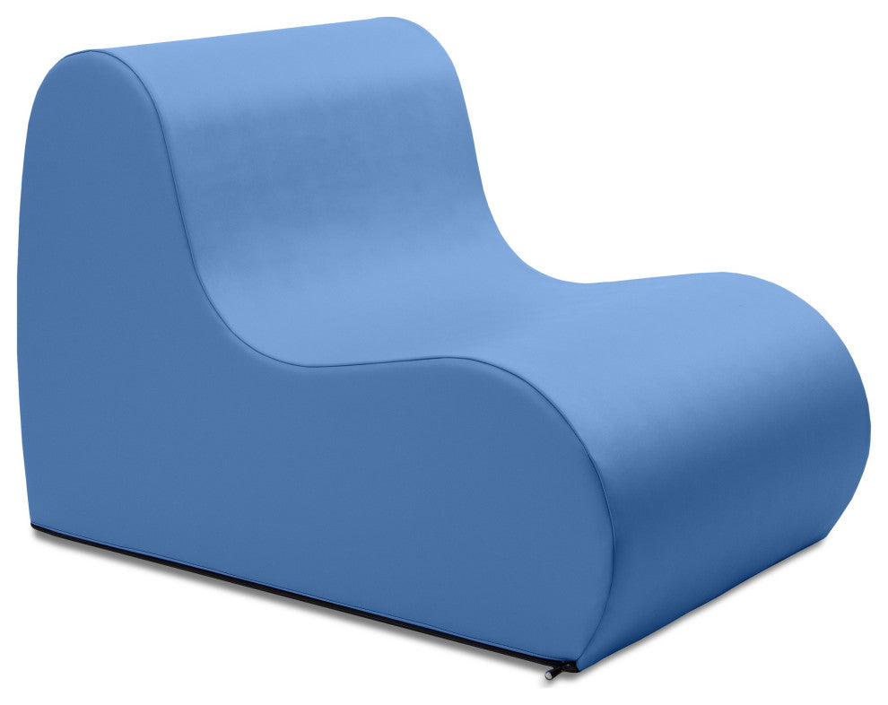 Midtown Foam Classroom Chair, Medium Size - Premium Vinyl - Royal Blue