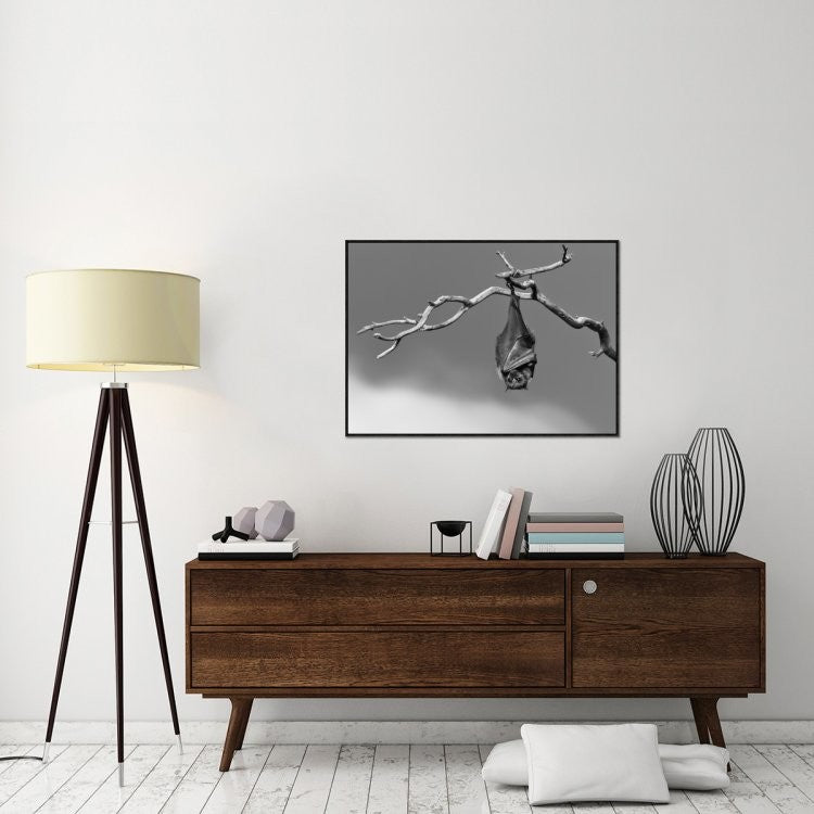 "Sleepless" Framed Canvas Giclee by Tj Millar, 41x29"