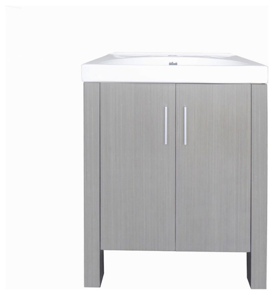 23.8" Single Sink Vanity-Gray