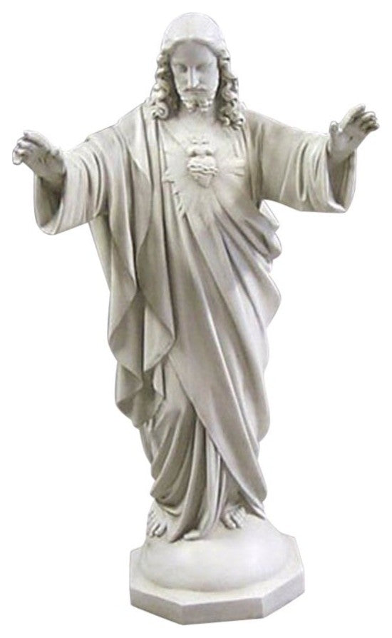 Sacred Heart Blessing Arms 37" H, Religious Jesus