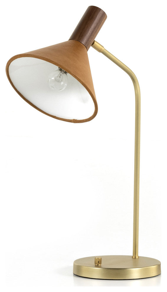 Cullen Task Lamp-Natural Walnut
