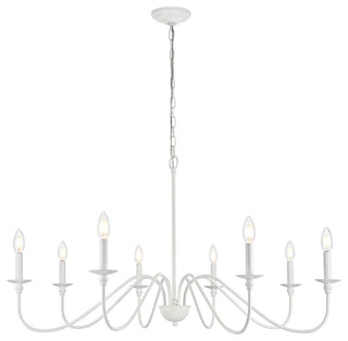 Living District Rohan 42" Chandelier in White
