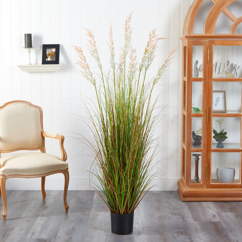 5.5 ft. Plume Grass Artificial Plant