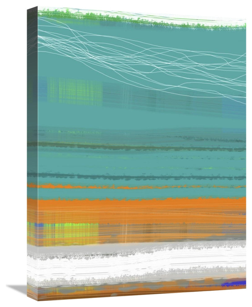 "Abstract Orange Stripe2" Fine Art Print