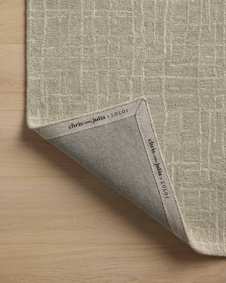 Chris Loves Julia x Loloi Polly Spa / Ivory 3'-6" x 5'-6" Accent Rug