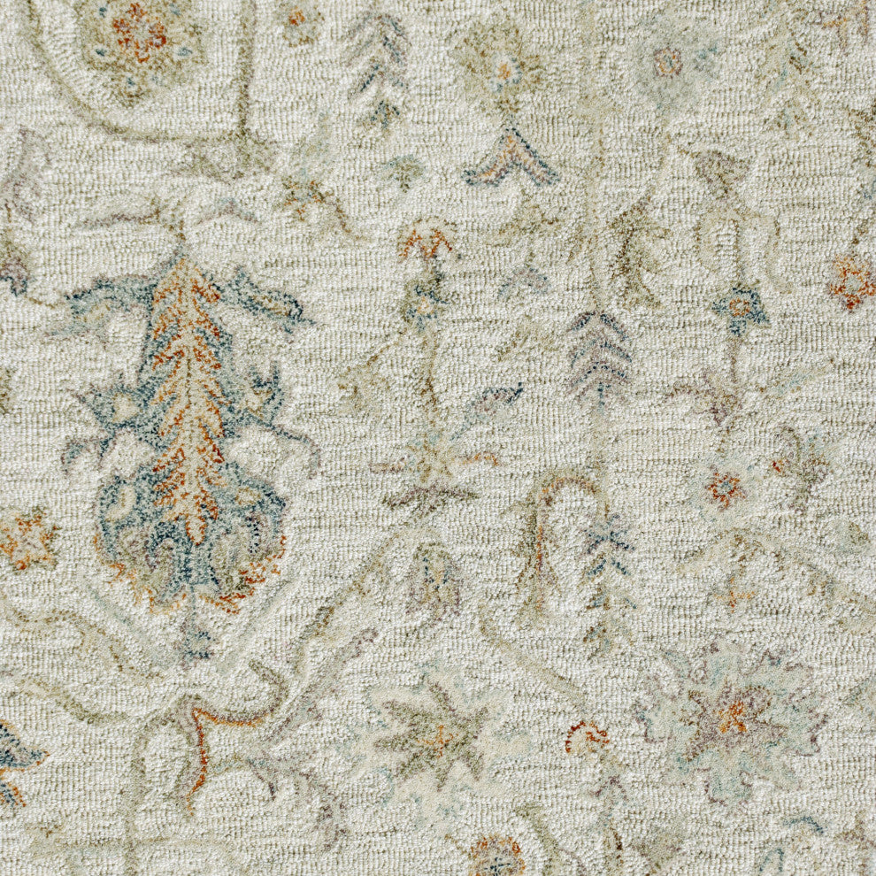 Ox Bay Vin Ira Ivory Abstract Hand-Tufted Area Rug, 9' X 12'