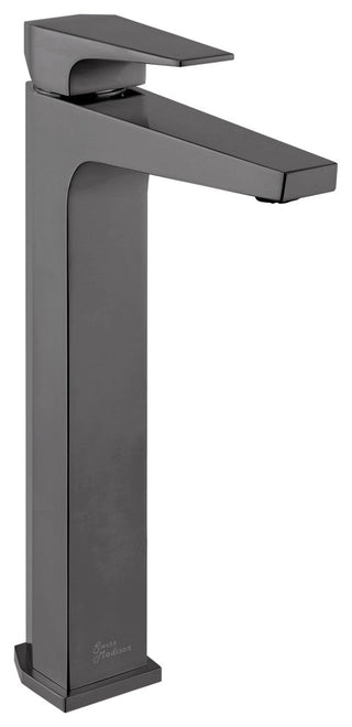Voltaire Single Hole Single-Handle High Arc Bathroom Faucet, Gunmetal Gray