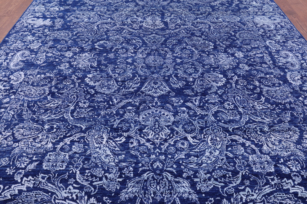 8' 10" X 12' 3" Persian Handmade Wool & Silk Rug - Q13687