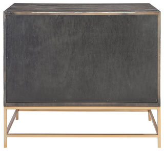 Back view on white background showing the rear panel and base.