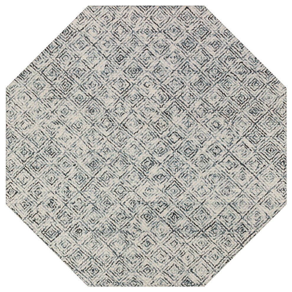 Dalyn Zoe ZZ1 Charcoal 6'x6' Octagon Rug