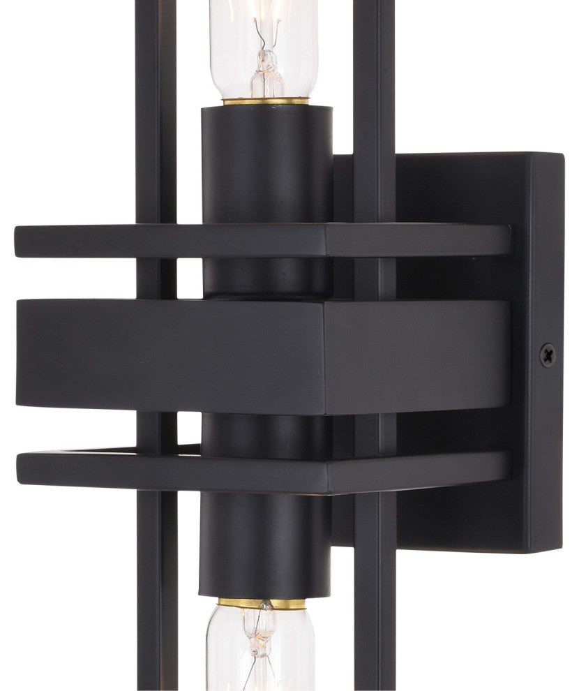 Marquis 2 Light Wall Light Matte Black