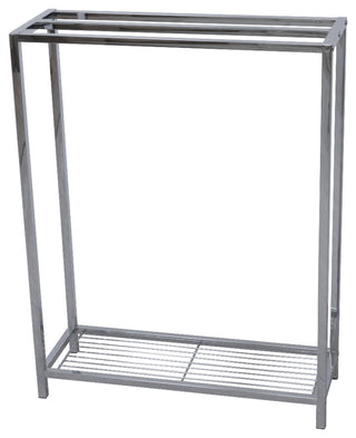 Kingston Brass Freestanding Iron Towel Rack, Polished Chrome