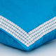 Blue Decorative Pillow Covers 18"x18" Velvet, Silver Studded Blue