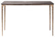 Kulu Seared Oak Console Table, Bronze