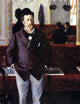 Gustave Caillebotte In a Cafe, 21"x28" Wall Decal