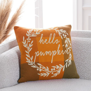 Safavieh Hello Pumpkin Pillow Multi 18" X 18"
