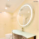 Dyconn Faucet Edison Round Tri-Color LED Wall Mounted Bathroom Mirror (36" Dia)