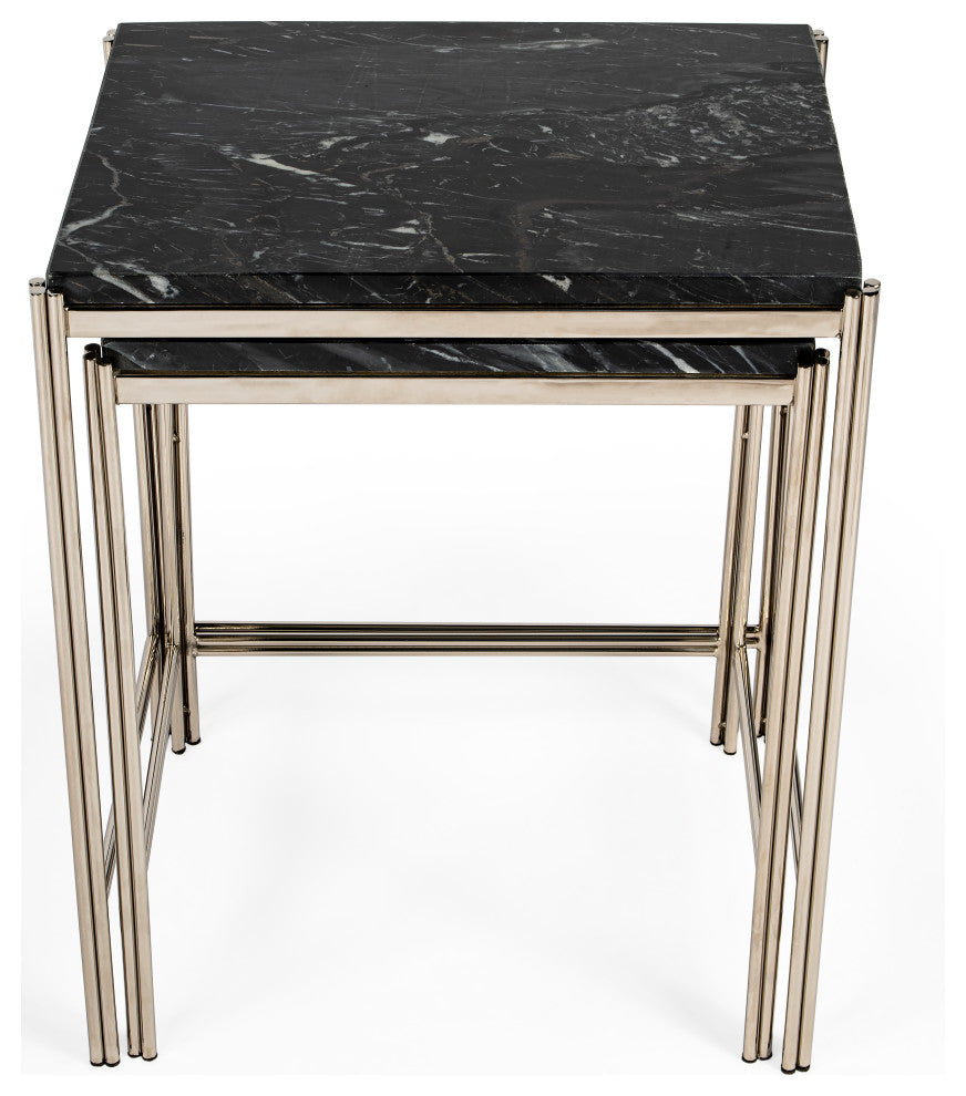 Butler Deguanna Marbel and Metal Nesting Tables