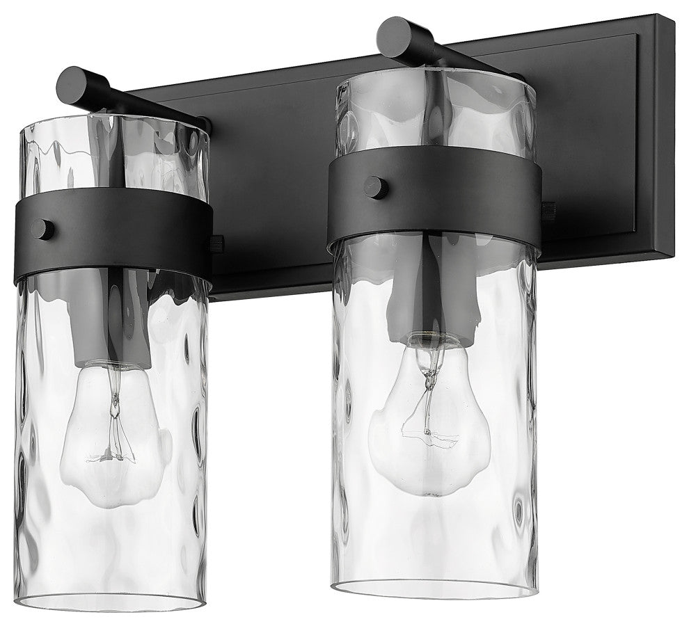Zlite 3035-2V-MB 2-Light Vanity, Clear