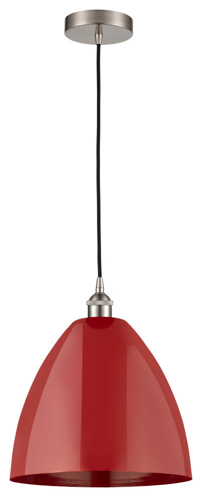Innovations 616-1P-SN-MBD-12-RD-LED 1-Light Mini Pendant, Brushed Satin Nickel