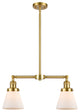 Cone Island Light, Satin Gold, Matte White