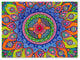 Hello Angel ''Mardi Gras Mandala'' Canvas Art, 24x18