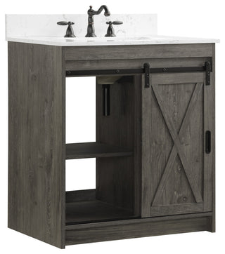 Rafter 30" Bathroom Vanity, Charcoal Gray