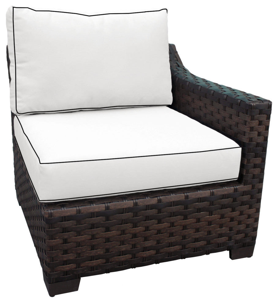 kathy ireland River Brook 5 Piece Outdoor Wicker Patio Furniture Set 05c