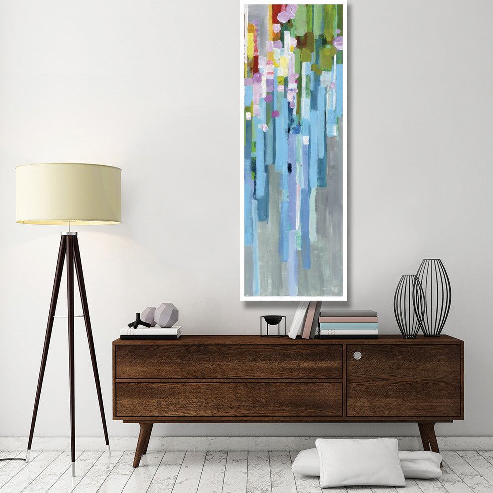 "Rainbow of Stripes II" Digital Paper Print by Danhui Nai, 26"x74"