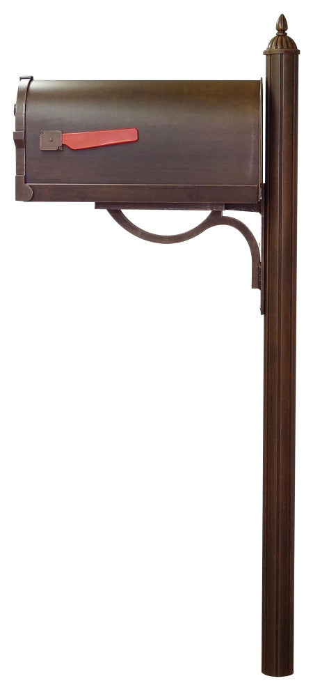 Savannah Curbside Mailbox with Richland Mailbox Post