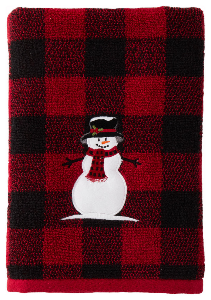 SKL Home Woodland Winter Bath Towel, Red