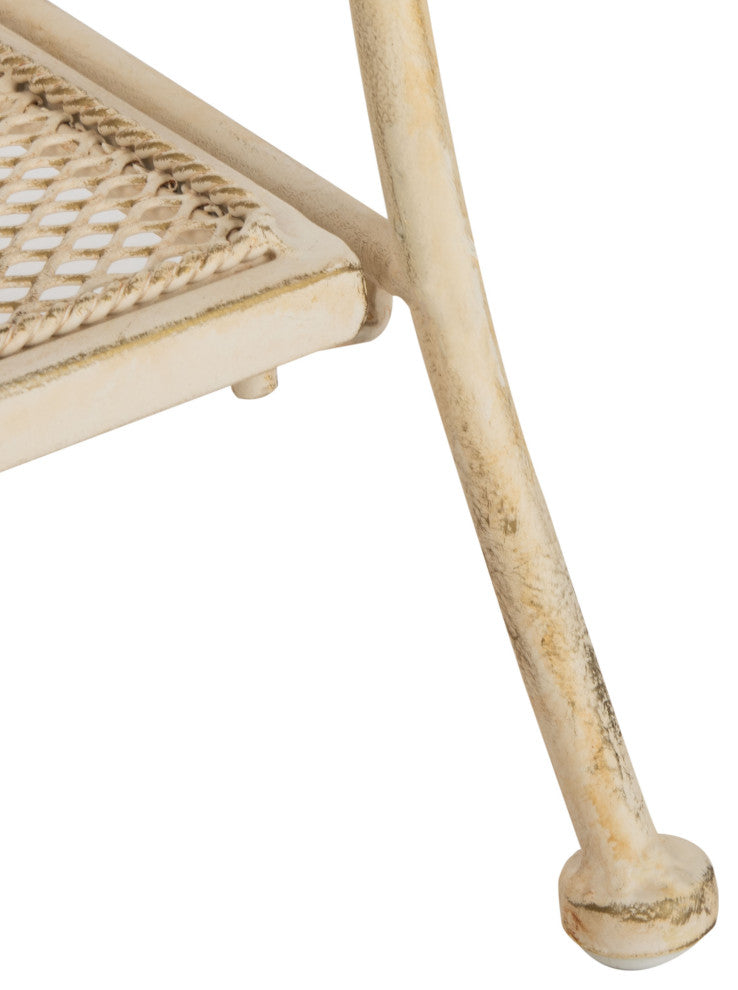 Safavieh Torus Patio 3-Tier Shelf Pearl White