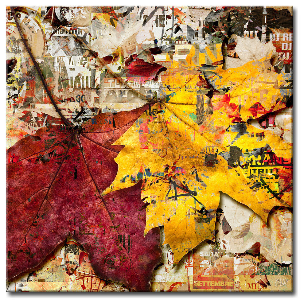 Fall Ink XVII, Canvas Wall Art, 30"x30"