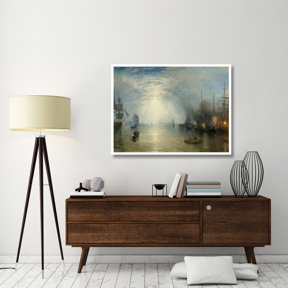 "Keelmen Heaving in Coals by Moonlight, 1835" Paper Art, 50"x38"