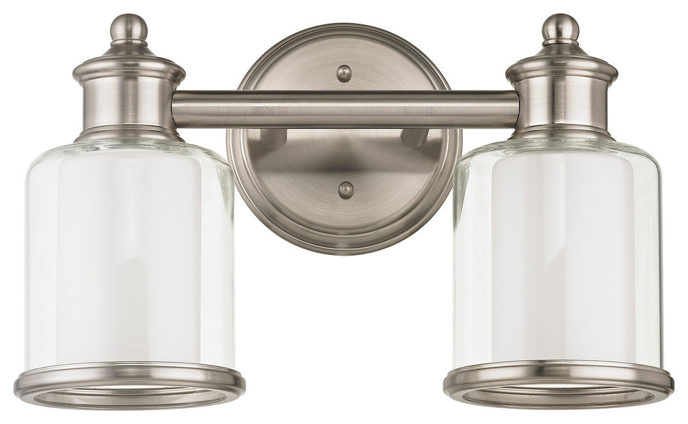 Middlebush 2-Light Bath Vanity, Brushed Nickel