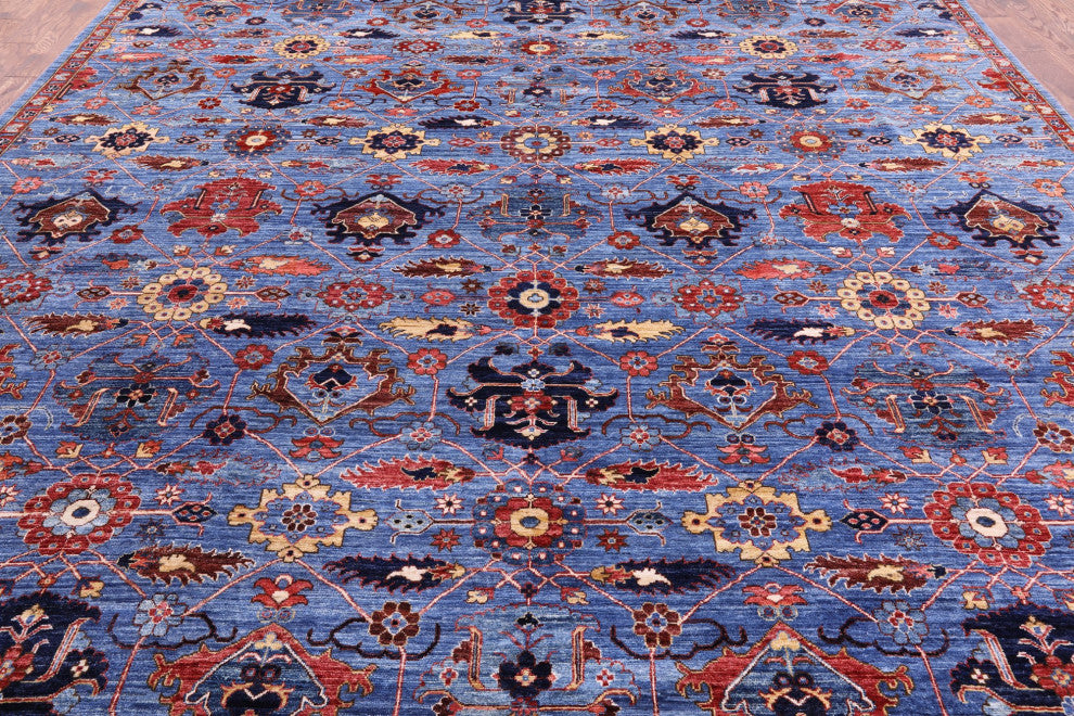 Persian Fine Serapi Handmade Wool Rug 11' 9" X 14' 8" - Q12890