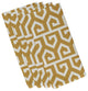 Keyed Up Geometric Print Napkin, Gold, Set of 4