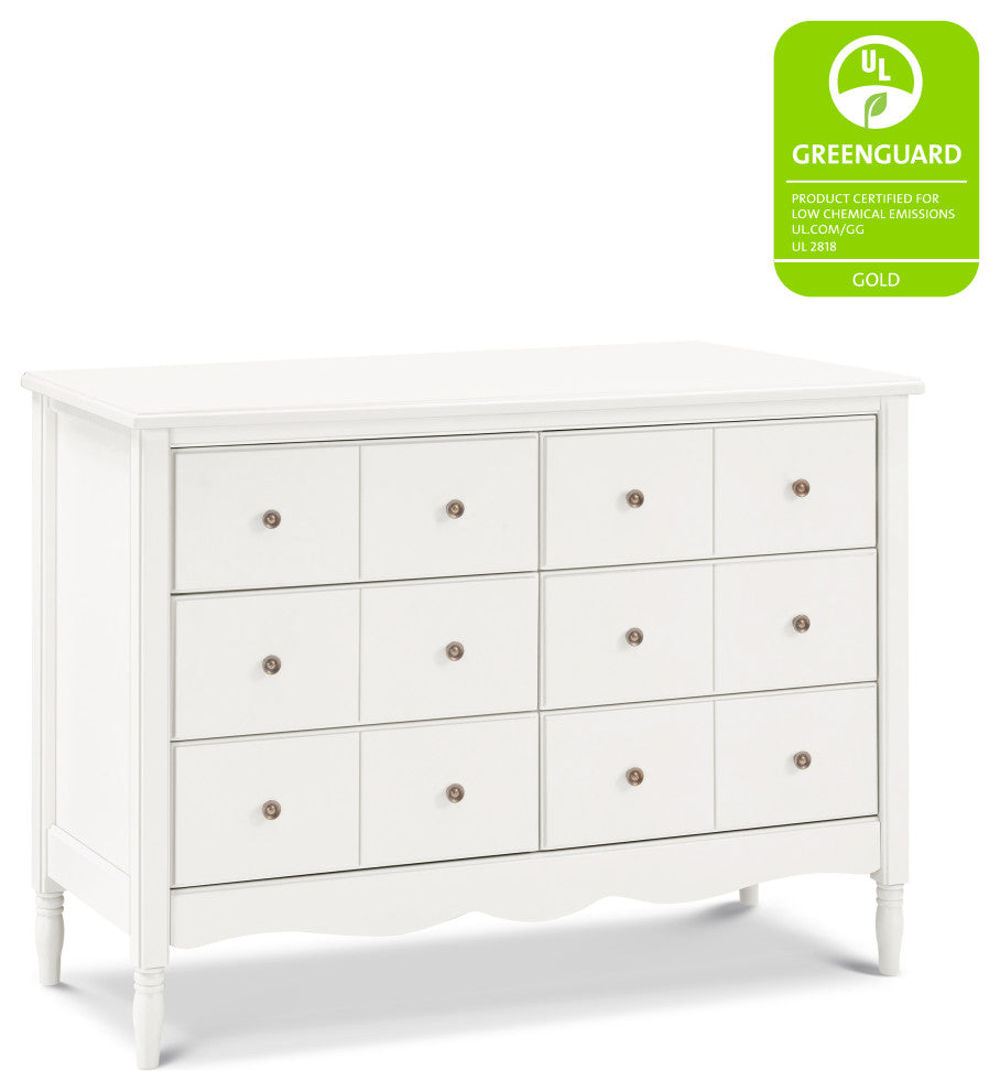 Liberty 6-Drawer Assembled Dresser, Warm White