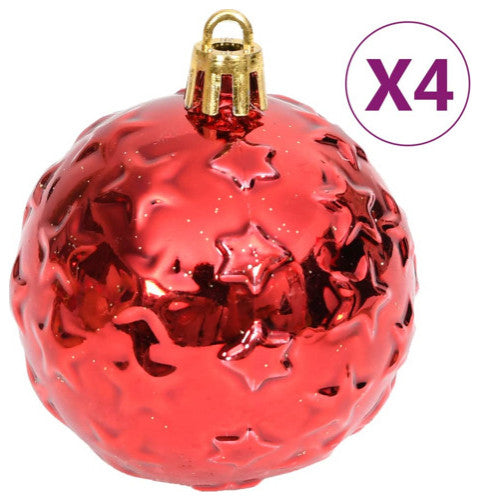vidaXL Christmas Bauble Set 70 Piece Christmas Ball for Xmas Tree Gold and Red