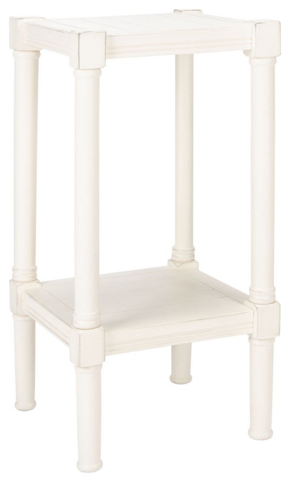Safavieh Rafiki Square Accent Table, Distressed White