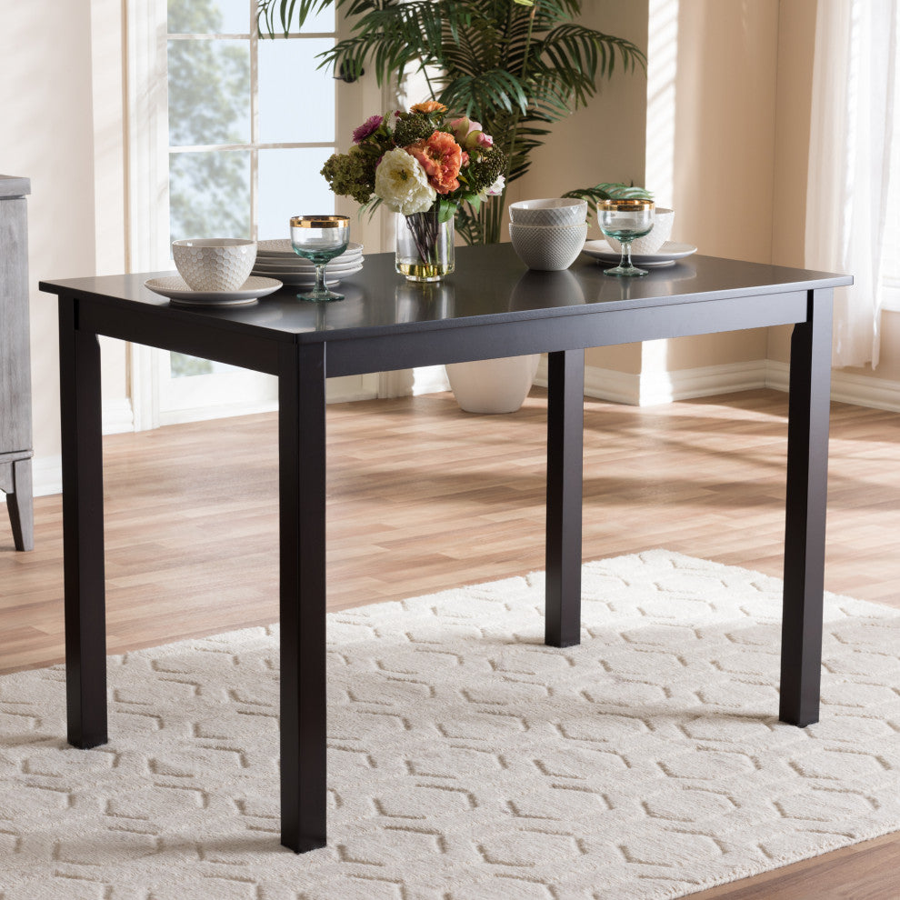 Rebellah 43" Dining Table, Espresso Brown