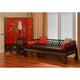 Distressed Black Elmwood Chinese Ming Day Bed